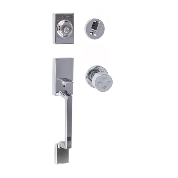 Sure-Loc Hardware Sure-Loc Hardware Stockholm Handleset, Bergen Round Handset Trim, Polished Chrome SH507-R-BG-RD 26 - main